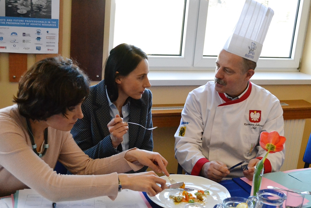 Somonino. Reprezentanci czterech krajów przyrządzali fantazyjne potrawy z ryb i owoców morza