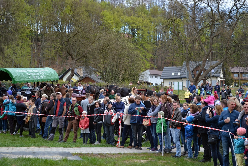 Widowiskowe zawody kaszubskich woźniców w Ostrzycach