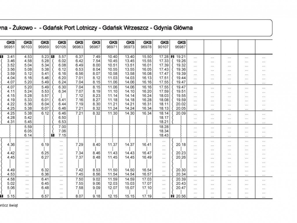 Zapoznaj się z rozkładami PKM, które mają obowiązywać w grudniu