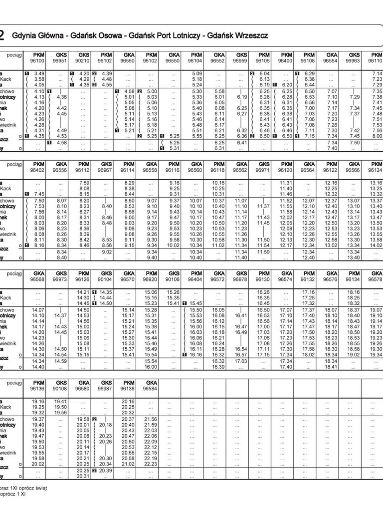 Zapoznaj się z rozkładami PKM, które mają obowiązywać w grudniu