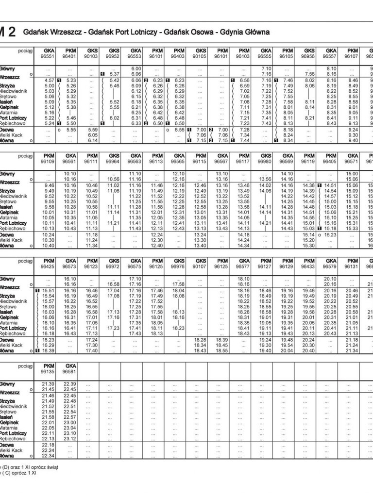 Zapoznaj się z rozkładami PKM, które mają obowiązywać w grudniu