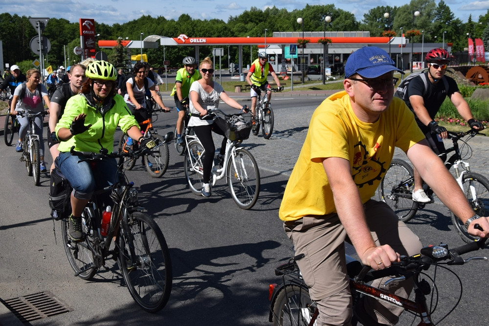 Rowerzyści z Kartuz, Żukowa i Banina dołączyli do Wielkiego Przejazdu Rowerowego