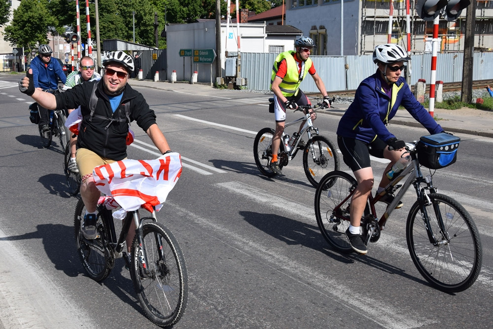 Rowerzyści z Kartuz, Żukowa i Banina dołączyli do Wielkiego Przejazdu Rowerowego