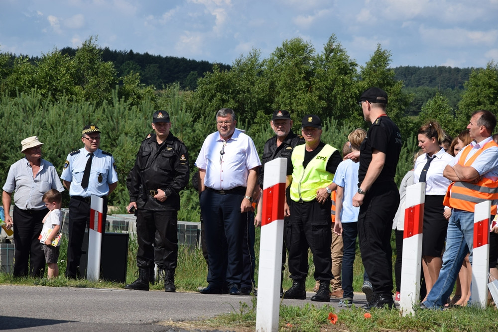 Somonino. Drezyna uderzyła w samochód - symulacją tego wypadku ruszyła kampania 