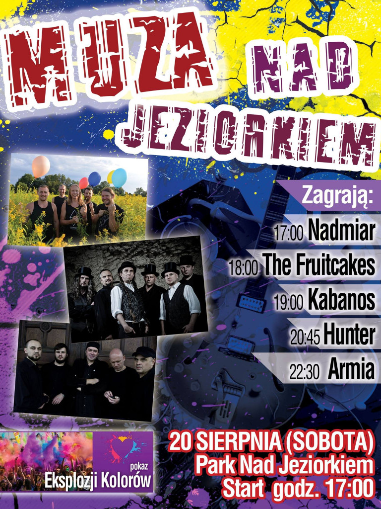 Żukowo. Rockowe uderzenie. Zagrają: Hunter, Armia, Kabanos
