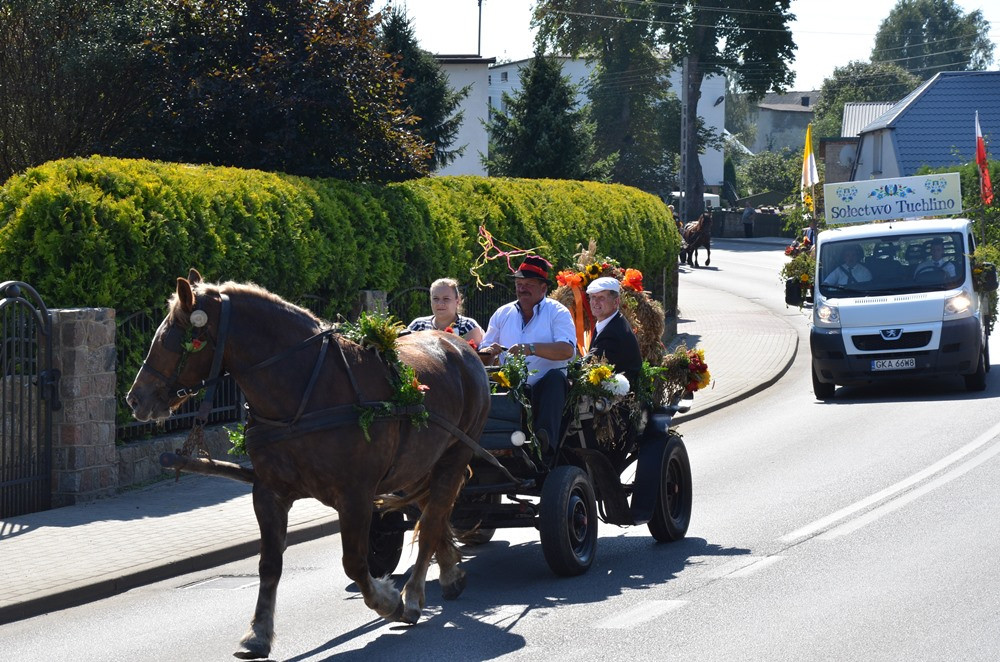 Rolnicy dziękują za plony. Tak było w Borku, Sierakowicach, Kartuzach i Chmielnie