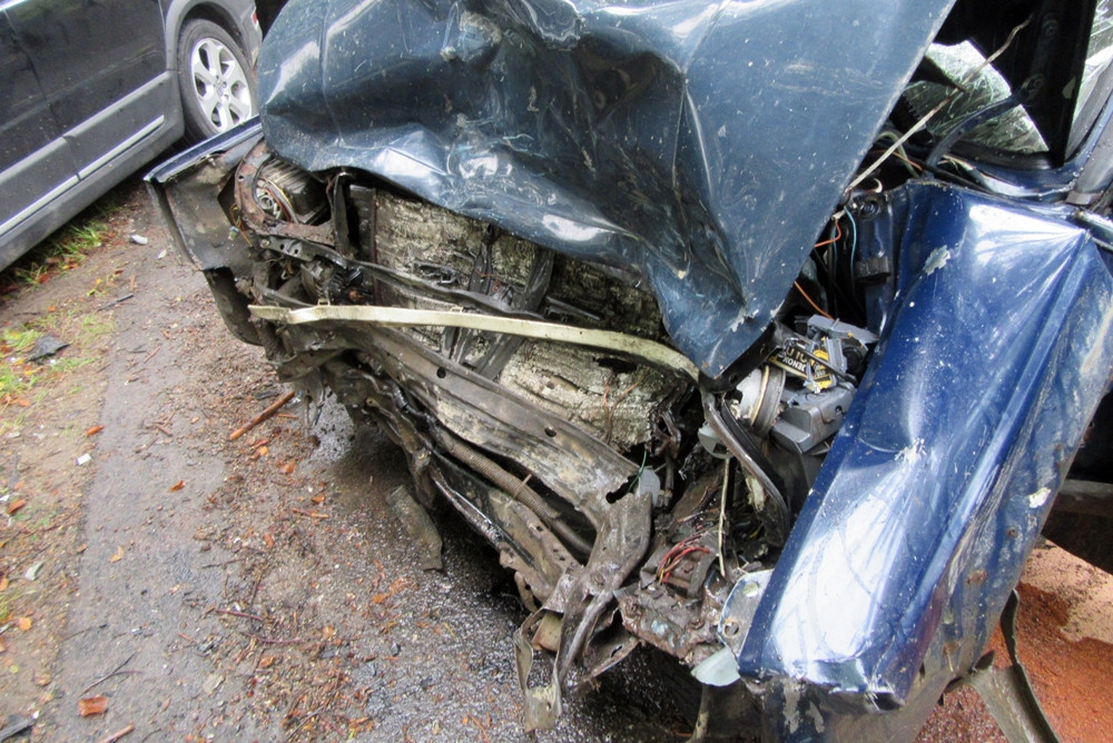 Kartuzy - Prokowo. Zderzenie golfa z volvo. Sześć osób poszkodowanych