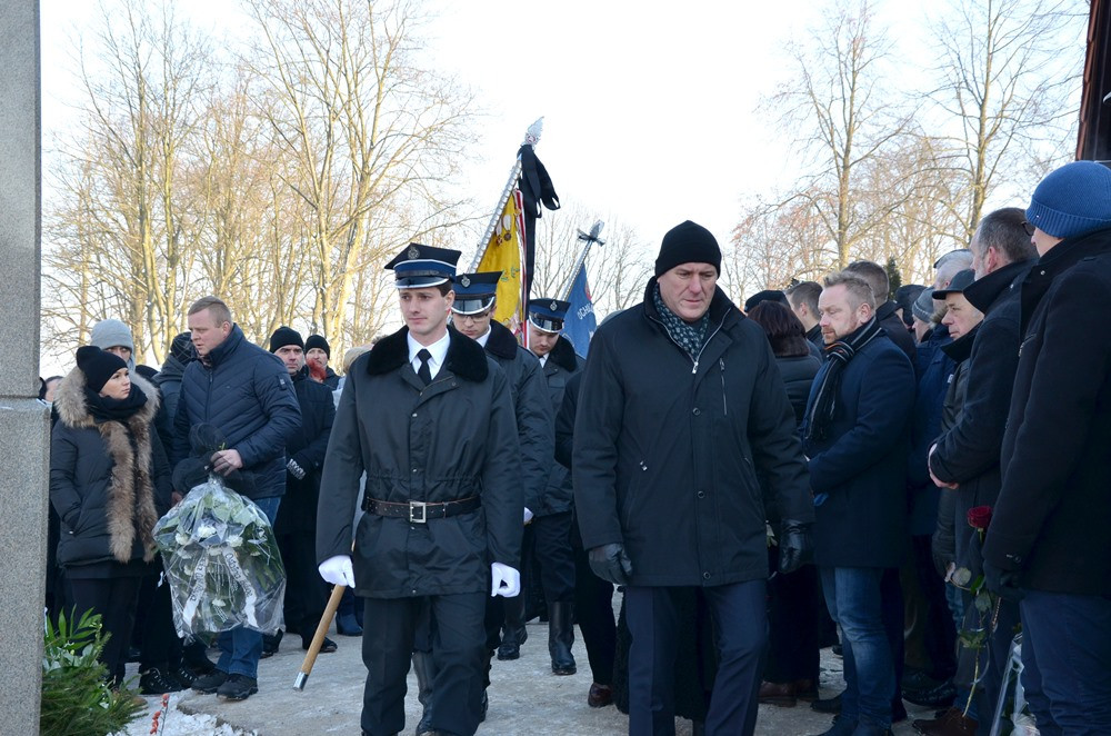 Kiełpino. Pogrzeb Jacka Wrońskiego. 