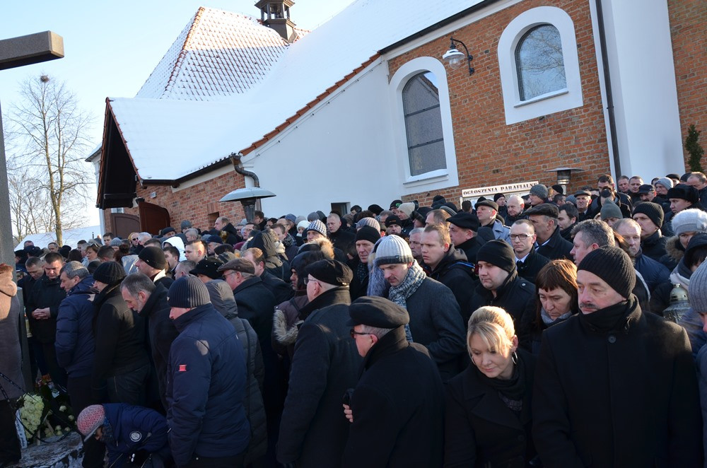 Kiełpino. Pogrzeb Jacka Wrońskiego. 