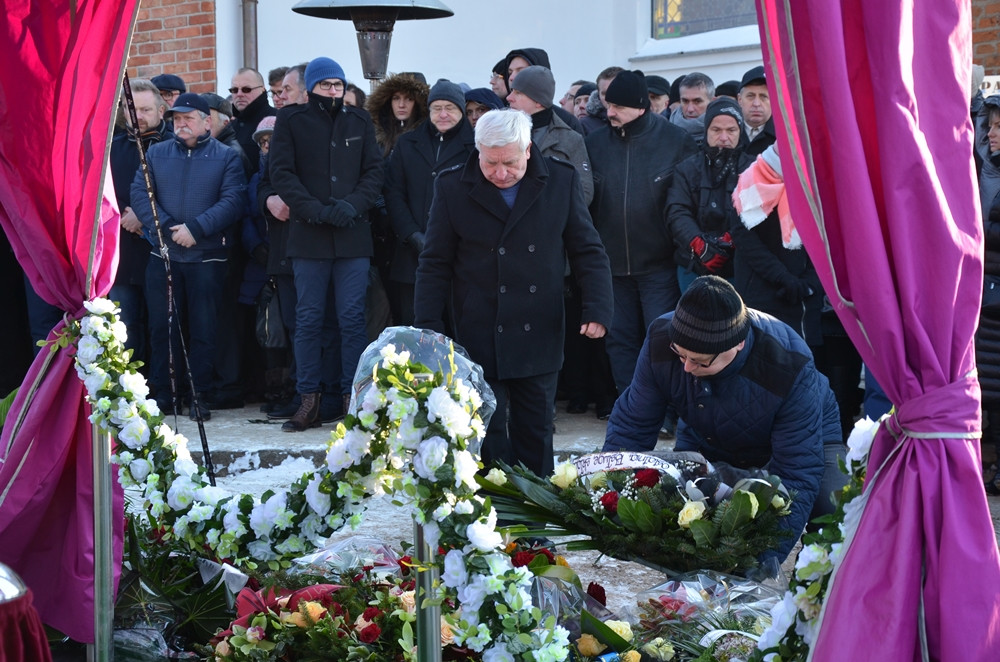 Kiełpino. Pogrzeb Jacka Wrońskiego. 