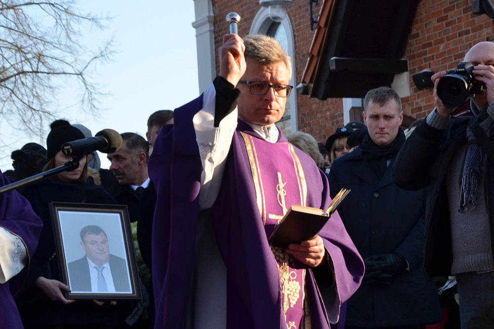 Kiełpino. Pogrzeb Jacka Wrońskiego. 