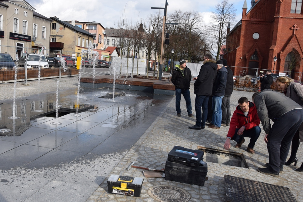 Kartuzy. Zobacz, jak działa fontanna na Rynku