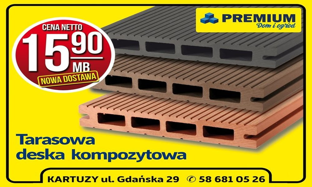 Meble ogrodowe, ozdoby, deski tarasowe. Market Premium z nowym asortymentem