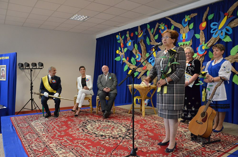 Kamienica Szlachecka. Danuta Stenka i prof. Alfred Majewicz odebrali Ryngrafy Witosława