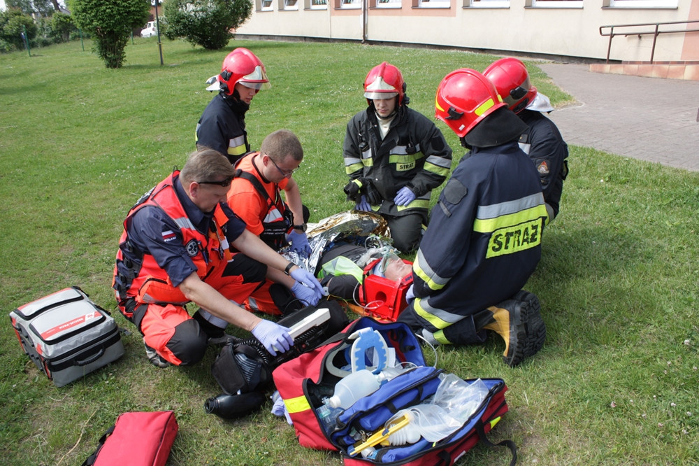 Przodkowo. Pożar i bomba w szkole, zwołano Zespół Zarządzania Kryzysowego. Tak przebiegały ćwiczenia
