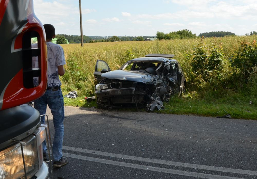 Puzdrowo. Potężny wypadek. Siedem osób rannych, w tym dzieci