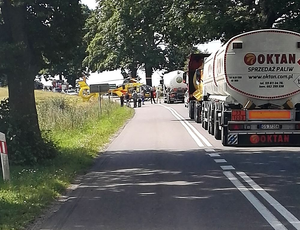 Puzdrowo. Potężny wypadek. Siedem osób rannych, w tym dzieci
