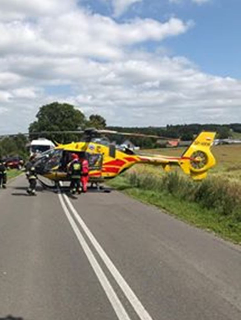 Puzdrowo. Potężny wypadek. Siedem osób rannych, w tym dzieci