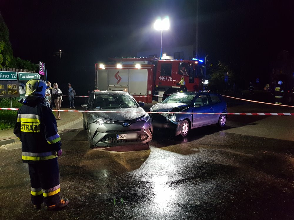 Sulęczyno. Kolizja dwóch aut - na szczęście bez rannych