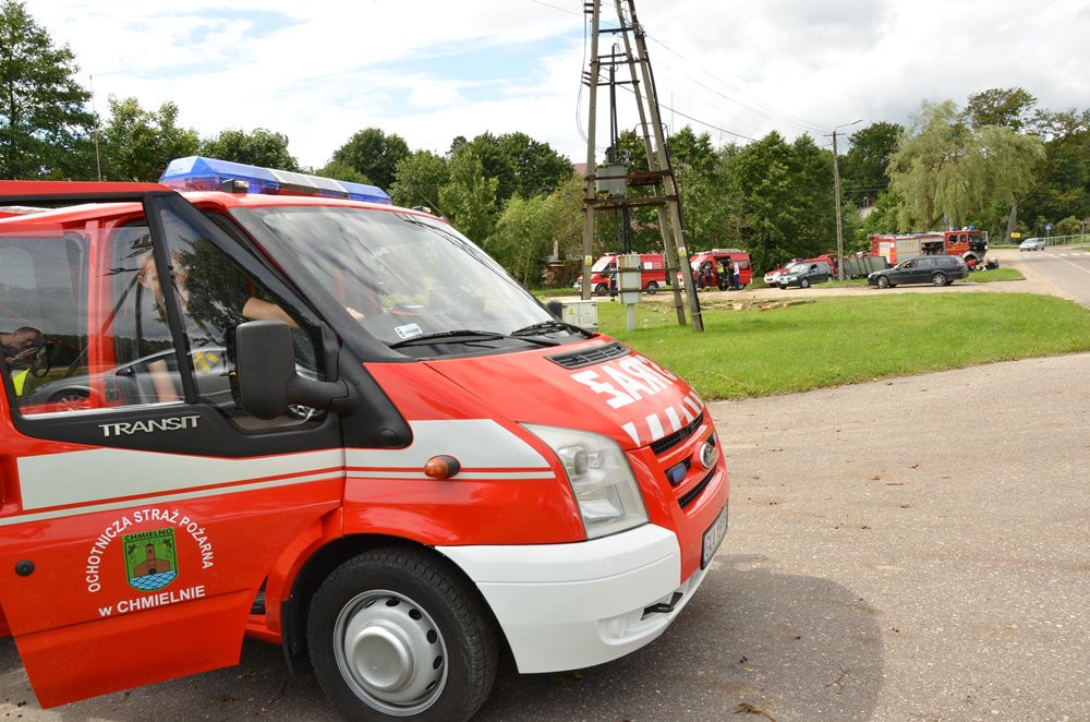 Strażacy koncentrują działania w okolicy Sulęczyna. Skala zniszczeń jest ogromna