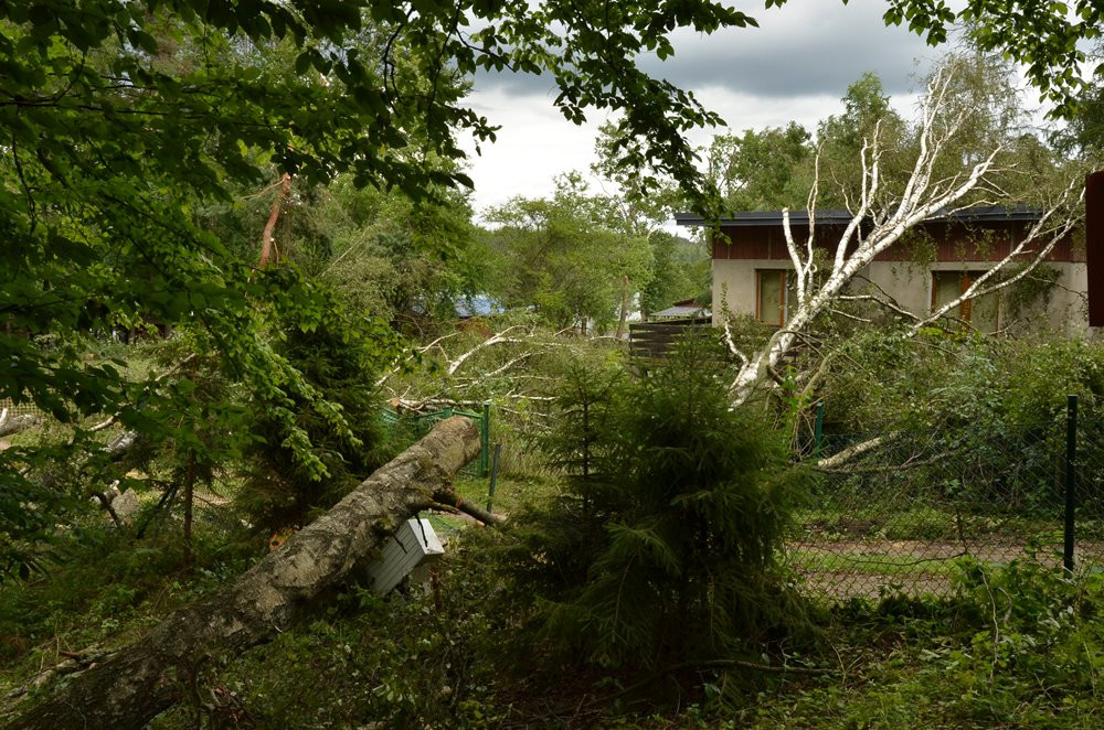 Strażacy koncentrują działania w okolicy Sulęczyna. Skala zniszczeń jest ogromna