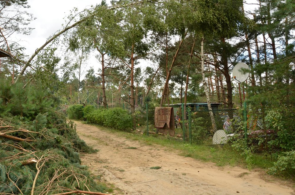 Strażacy koncentrują działania w okolicy Sulęczyna. Skala zniszczeń jest ogromna