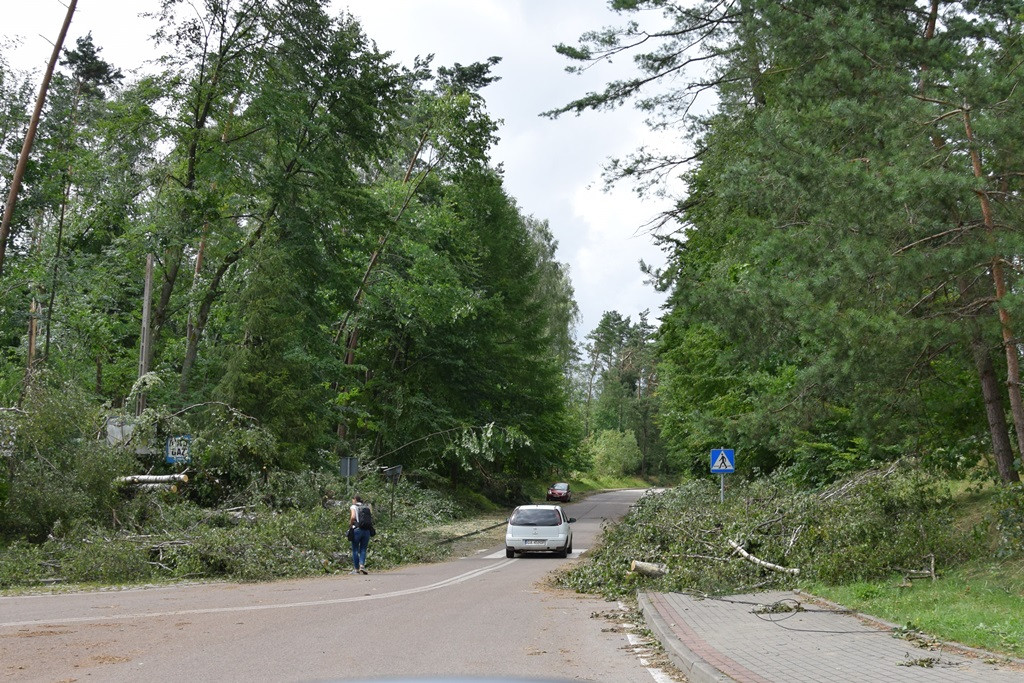Strażacy koncentrują działania w okolicy Sulęczyna. Skala zniszczeń jest ogromna