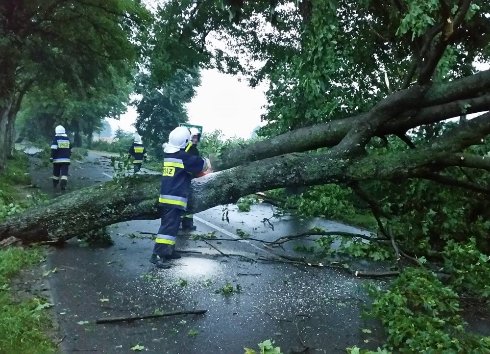 Strażacy - bohaterowie największej akcji ratowniczej w powiecie. To zdjęcie mówi wszystko