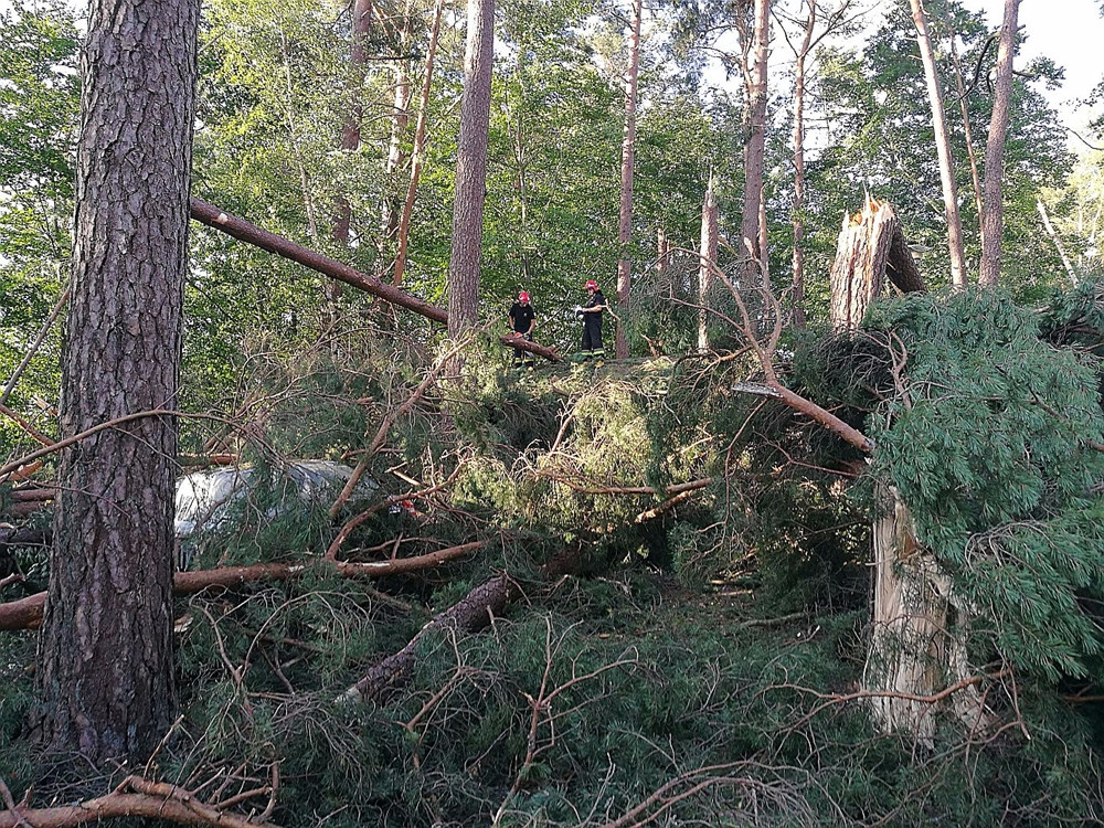 Strażacy - bohaterowie największej akcji ratowniczej w powiecie. To zdjęcie mówi wszystko