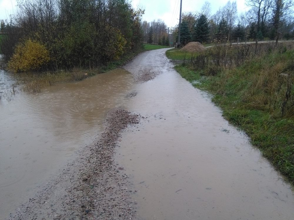 Powalone drzewa i sporo podtopień, głównie w rejonie Żukowa i Banina