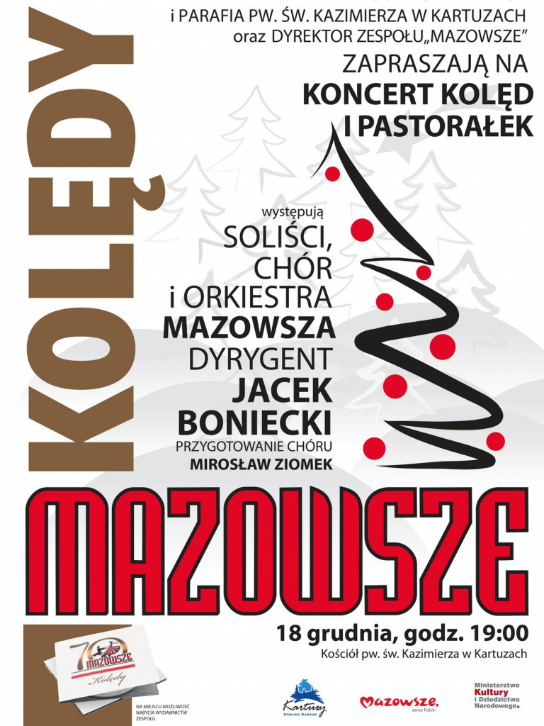 Kartuzy. W kościele pw. św. Kazimierza wystąpi zespół Mazowsze