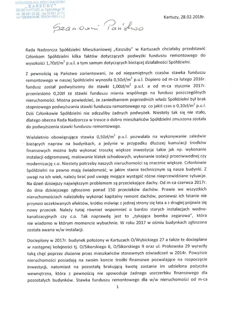 Rada Nadzorcza SM 