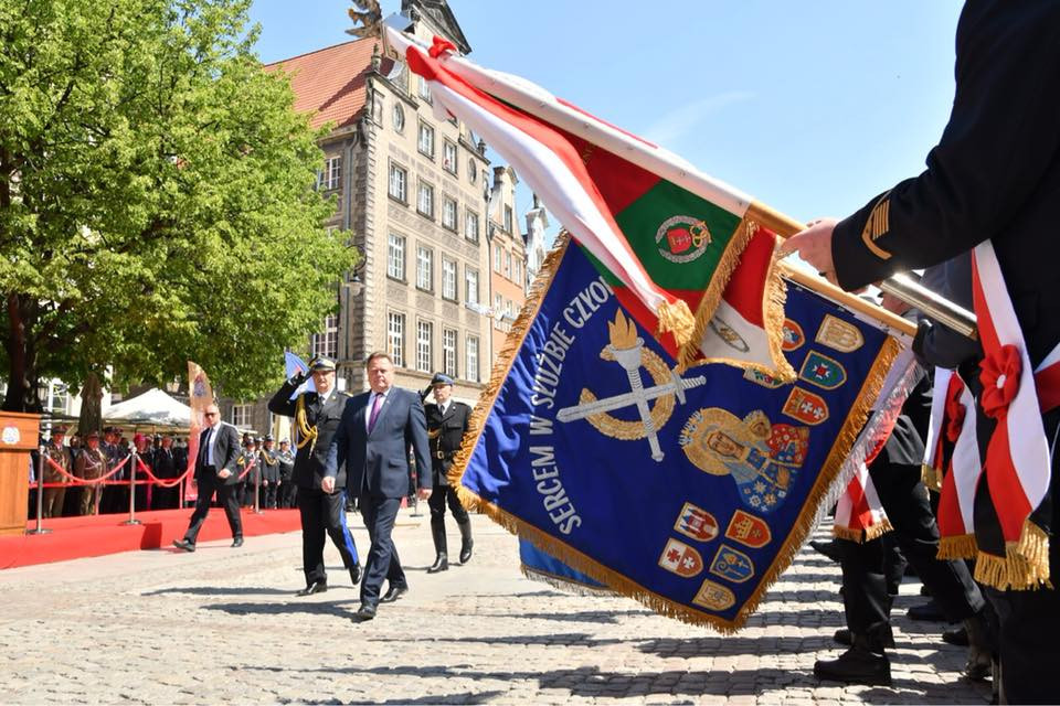 Wojewódzkie obchody Dnia Strażaka w Gdańsku. Druhowie z pow. kartuskiego odznaczeni