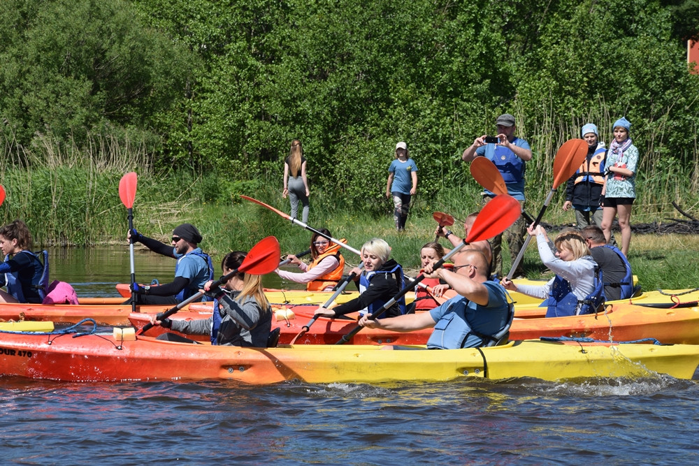Hydroaktywni 2018 za nami! Pokonaliśmy 13 kilometrów jeziorami i rzeką z Gowidlina do Sulęczyna