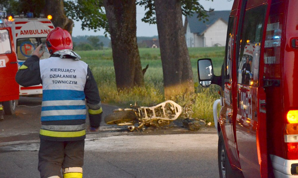 Trasa Tuchlino-Puzdrowo. Młody motocyklista zginął na miejscu