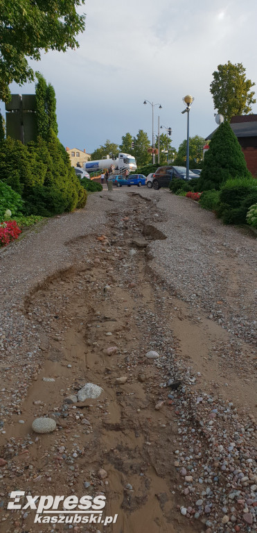 Burze nad Kaszubami - sporo podtopień