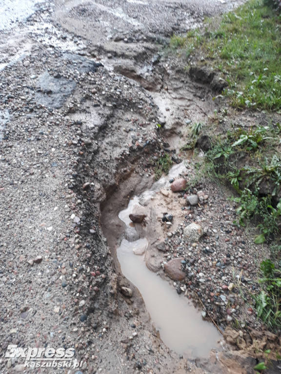 Burze nad Kaszubami - sporo podtopień