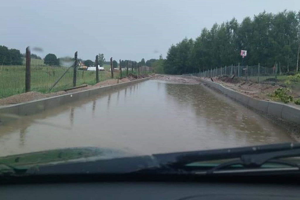 Burze nad Kaszubami - sporo podtopień