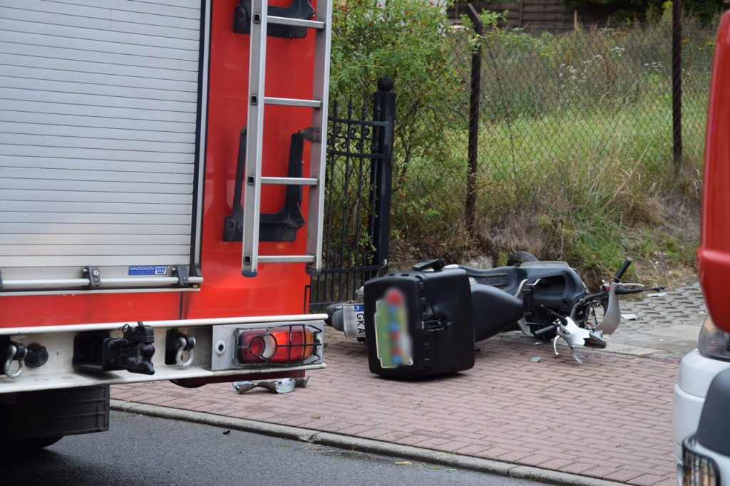 Wypadek skutera na ul. Prokowskiej