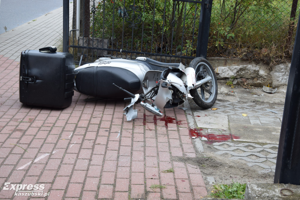 Wypadek skutera na ul. Prokowskiej