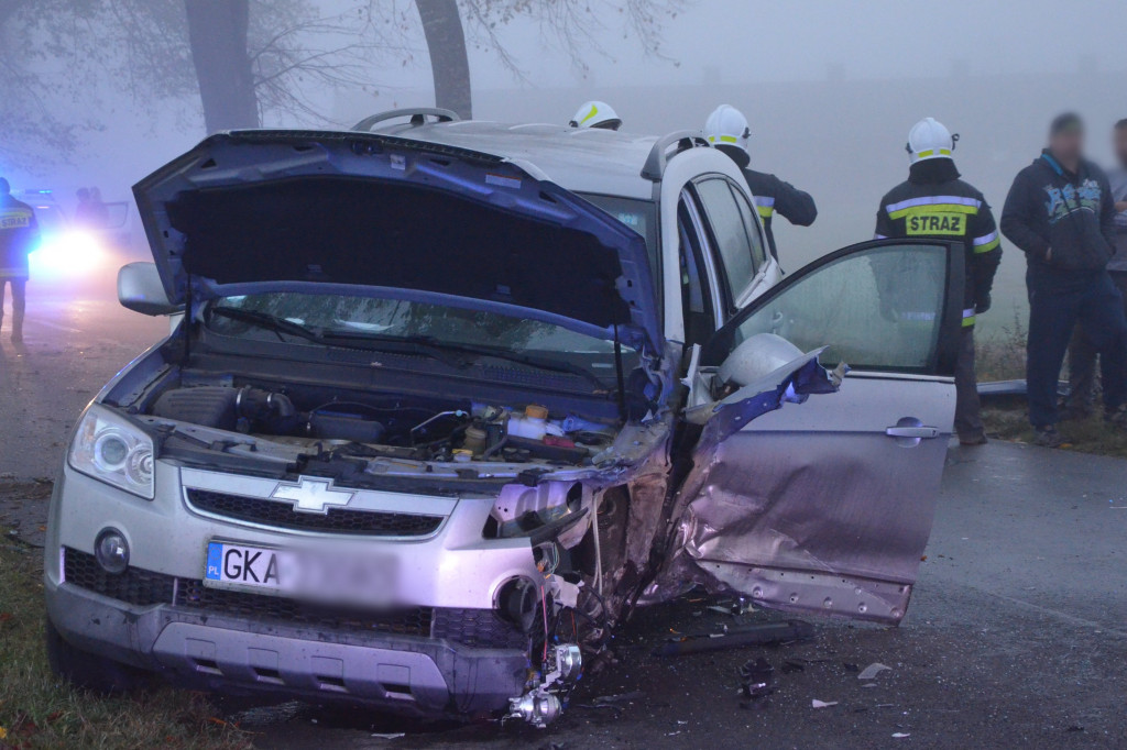 Wypadek w Kawelkach, k. Gowidlina