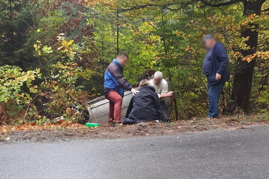 Dachowanie na trasie Egiertowo - Somonino