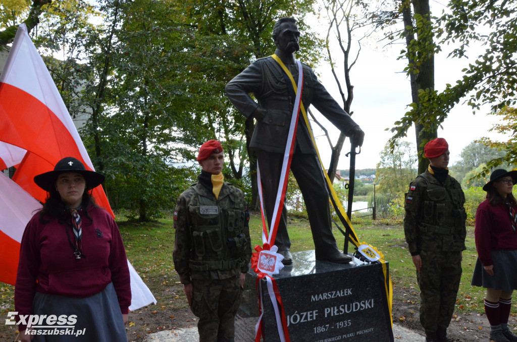 Odsłonięcie pomnika J. Piłsudskiego