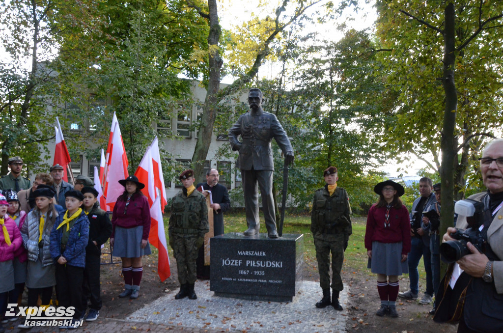 Odsłonięcie pomnika J. Piłsudskiego