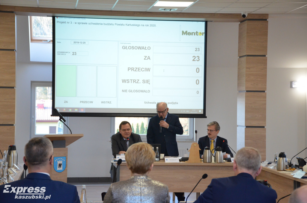 Sesja budżetowa powiatu kartuskiego