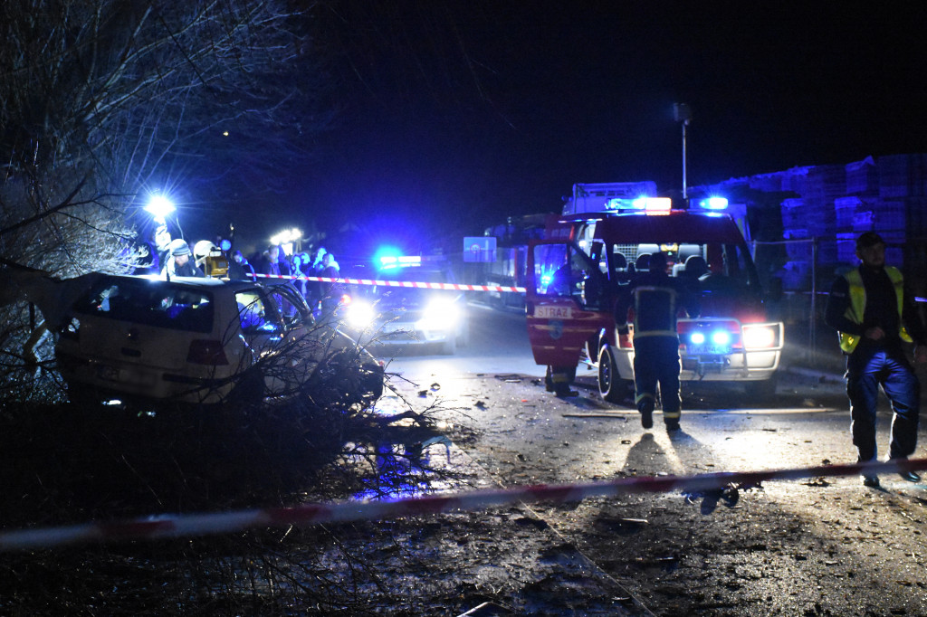 Wypadek na ul. Piwnej w Sierakowicach