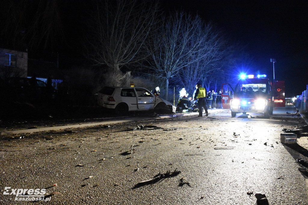 Wypadek na ul. Piwnej w Sierakowicach