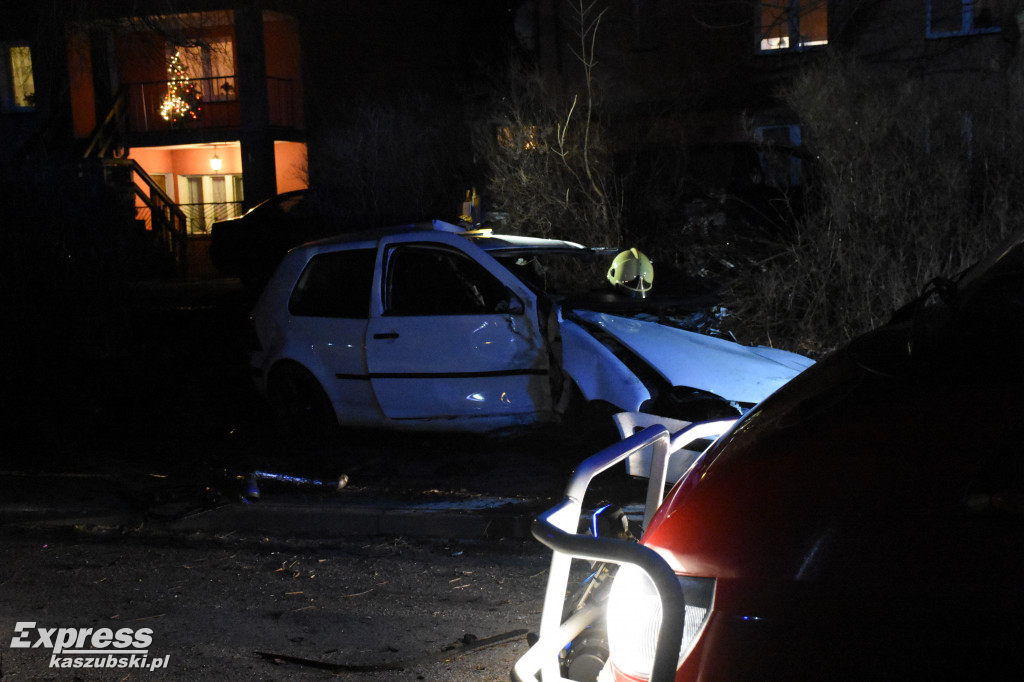 Wypadek na ul. Piwnej w Sierakowicach