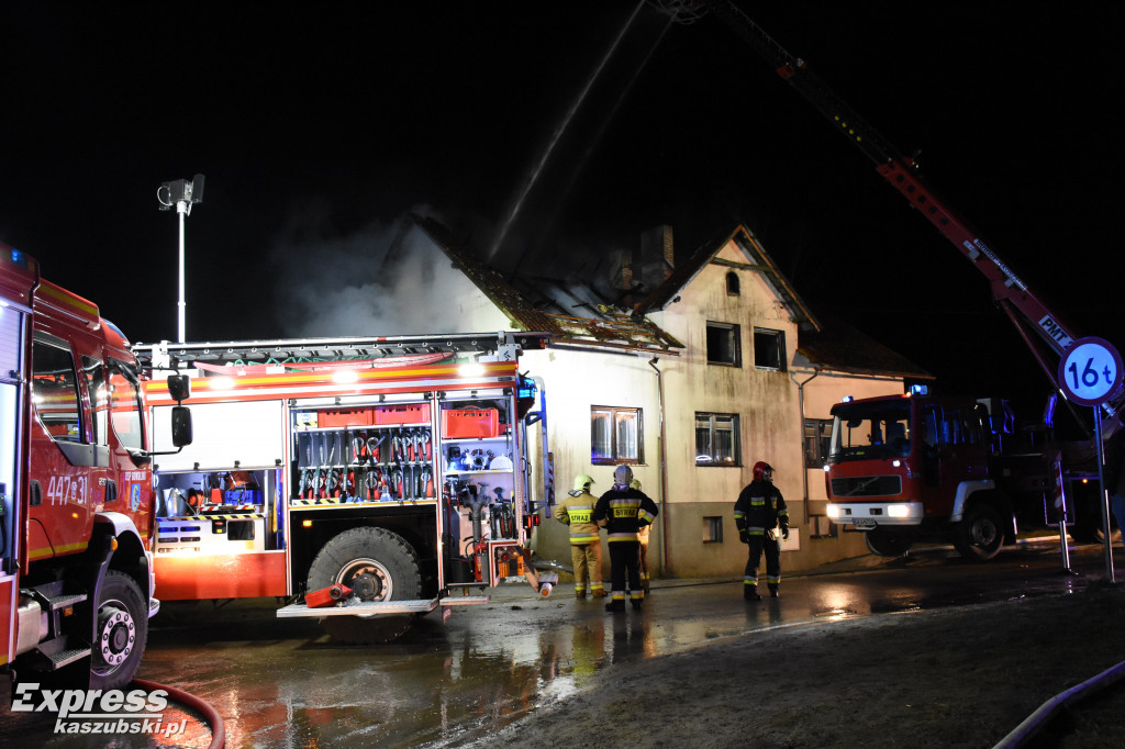 Pożar budynku w Widnej Górze