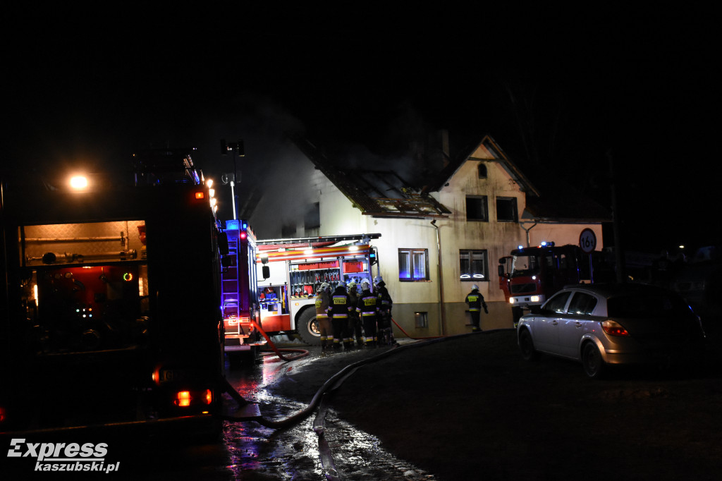 Pożar budynku w Widnej Górze